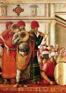 St. George Baptising the Gentiles (detail) by Vittore Carpaccio